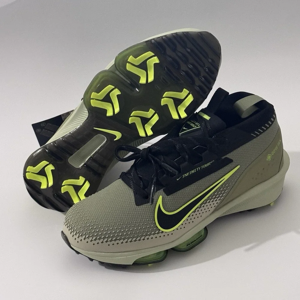 Men's 8.5 Nike Infinity Tour 2 GORE-TEX Dusty Olive Golf Shoes $210